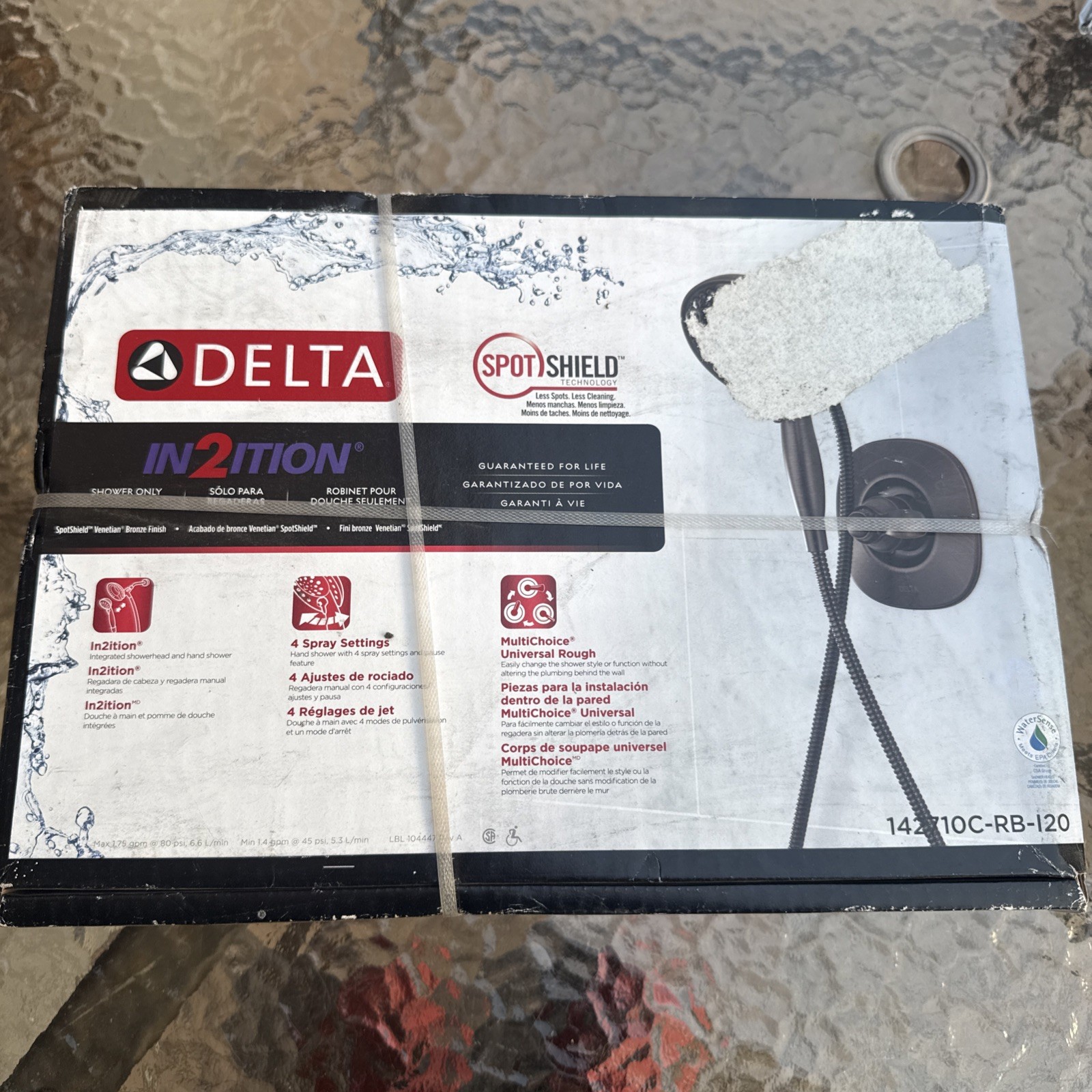 Delta 142710C-RB-I20 Venetian Bronze 1-Handle Shower Faucet New Delta 142710C-RB-I20 Venetian Bronze 1-Handle Shower Faucet New
