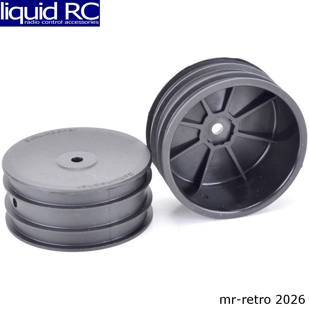 Schumacher Racing Products Ltd U4495 Wheel; Hex Front - Black - 4WD - Pr