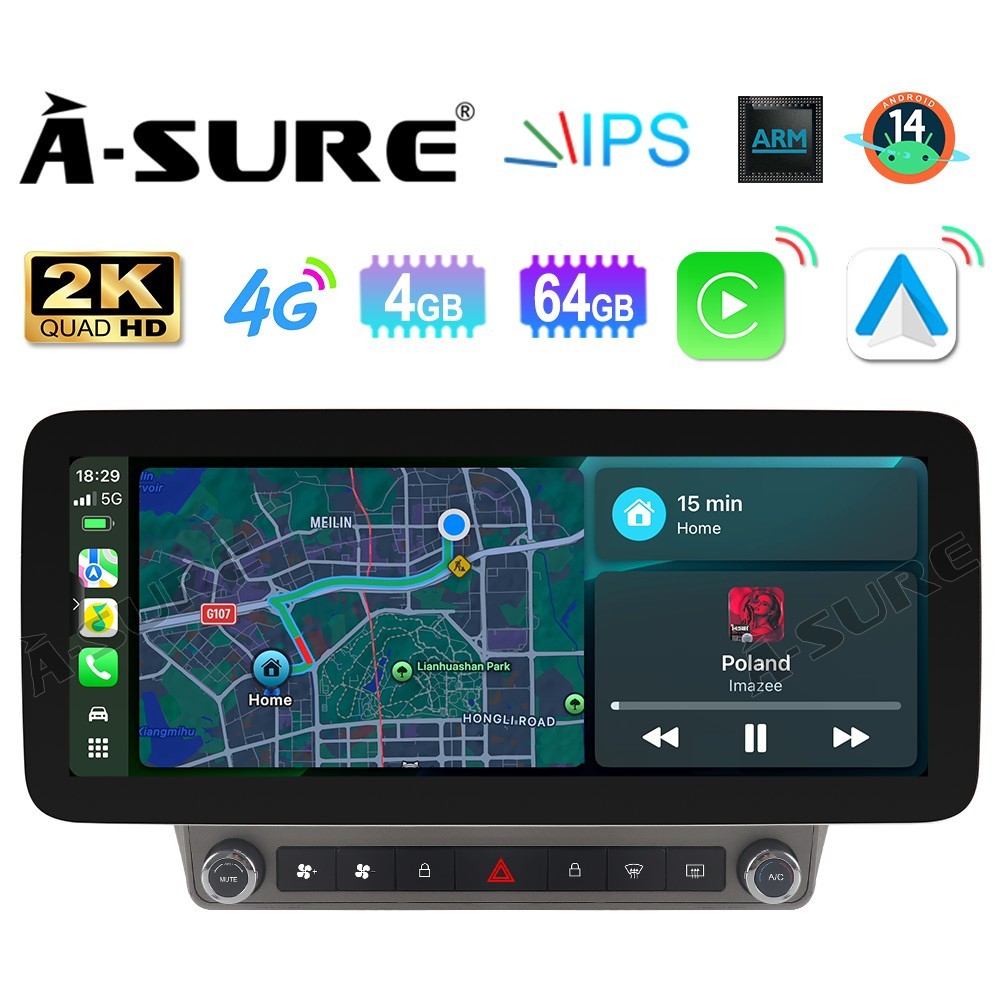 12.3\'\' 4+64GB Carplay Android 15 Car Radio Stereo For Chevrolet Camaro 2010-2015 12.3\'\' 4+64GB Carplay Android 15 Car Radio Stereo For Chevrolet Camaro 2010-2015