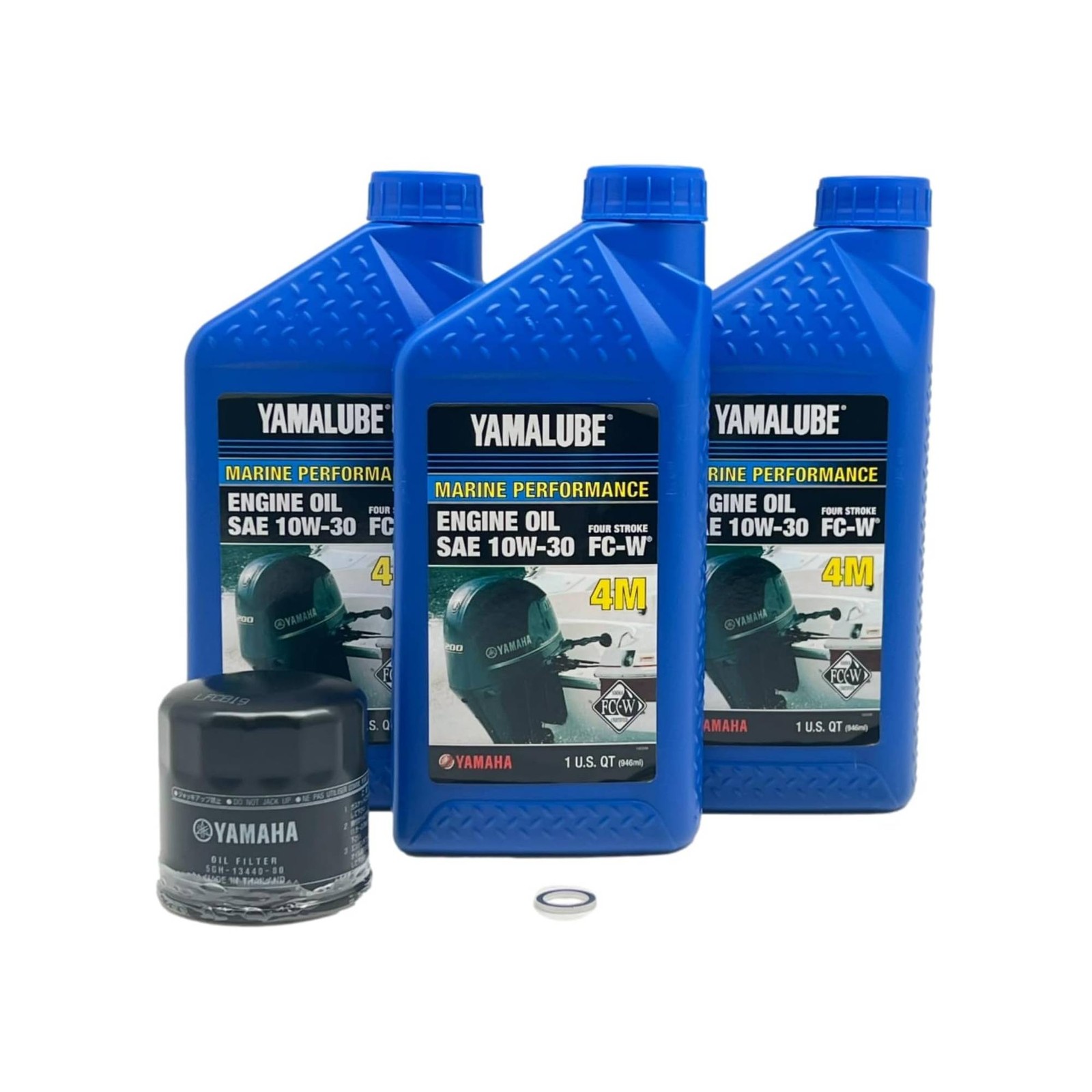 Yamaha New OEM F30-F70 10W30 Oil Change Kit, Yamalube, LUB-MRNSM-KT-10 Yamaha New OEM F30-F70 10W30 Oil Change Kit, Yamalube, LUB-MRNSM-KT-10
