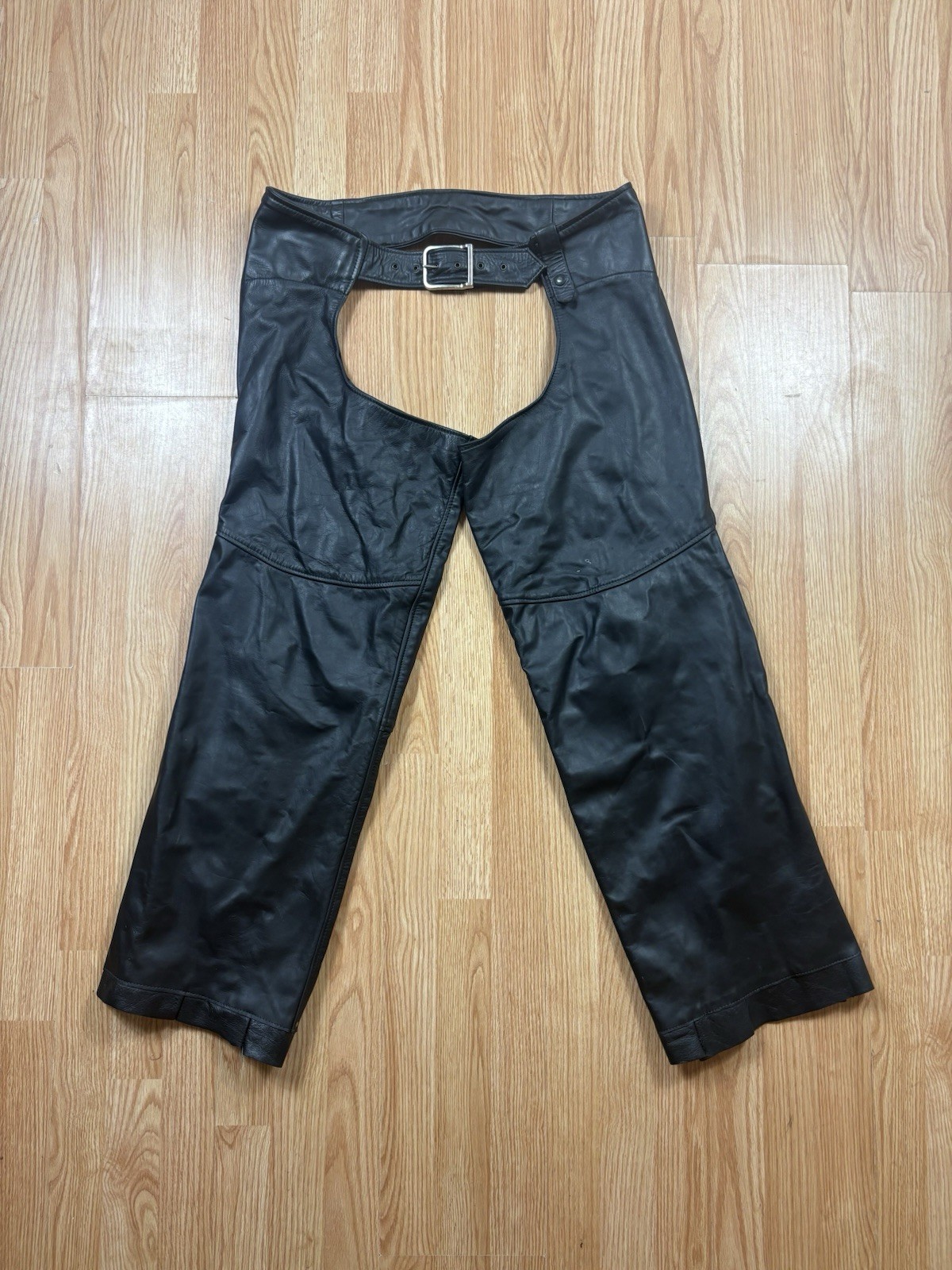 Vintage Brooks Leather Motorcycle Chaps Men\'s L Made in USA Vintage Brooks Leather Motorcycle Chaps Men\'s L Made in USA