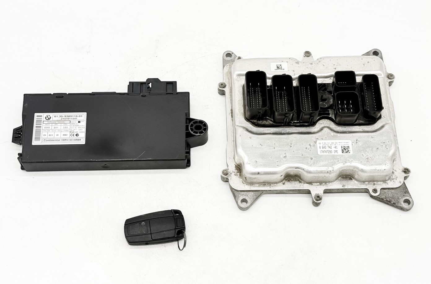 13-16 BMW X1 Z4 E84 E89 2.0L N20 TURBO ECM DME CAS-3 IMMOBILIZER MODULE KEY SET