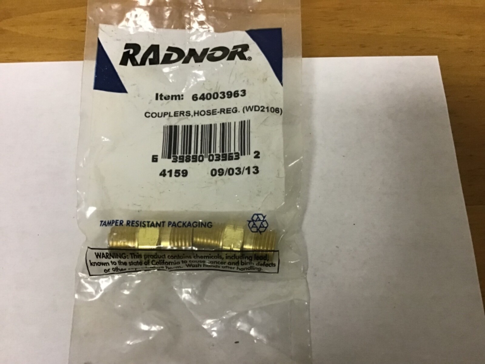 New Radnor 64003963 Hose Couplers, 2 Pack New Radnor 64003963 Hose Couplers, 2 Pack