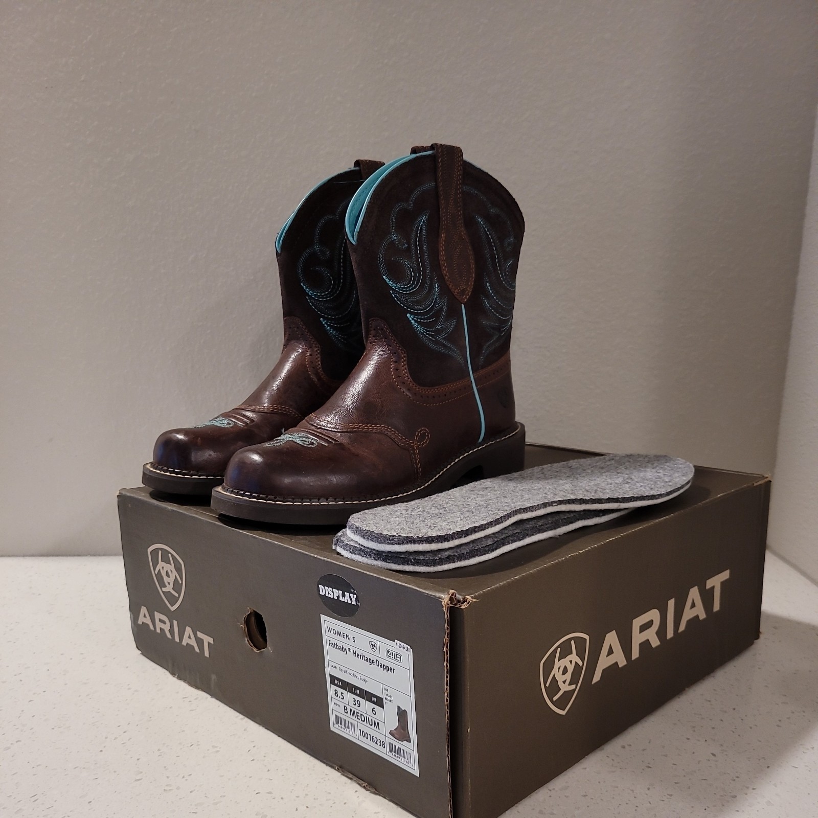 Ariat Ladies Fat baby Heritage Dapper Western Boots 10016238 Size 6.5 B Medium