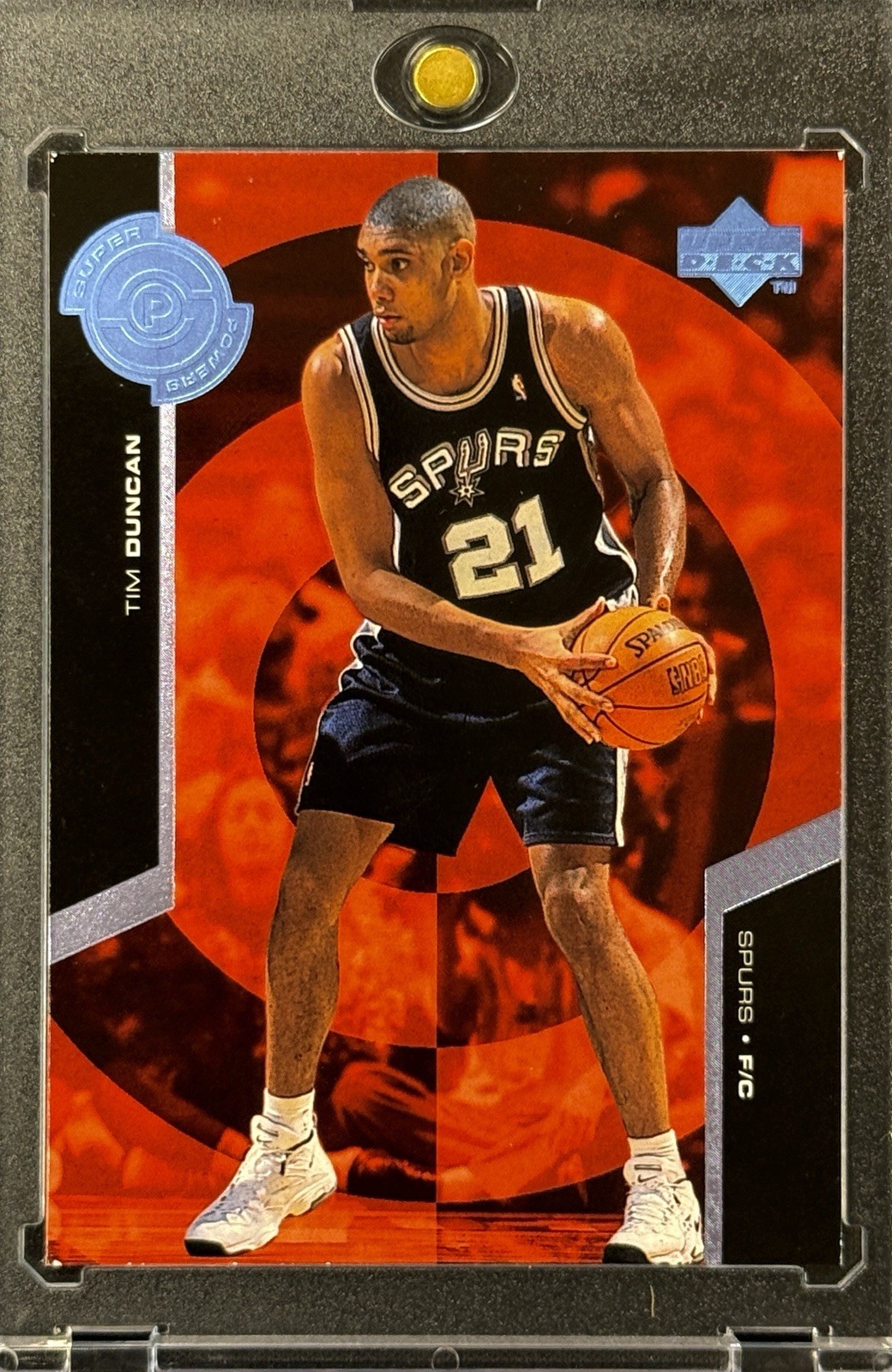 TIM DUNCAN RARE RED BLACK SUPER POWER 1999 UPPER DECK INVESTMENT CARD SPURS GOAT TIM DUNCAN RARE RED BLACK SUPER POWER 1999 UPPER DECK INVESTMENT CARD SPURS GOAT