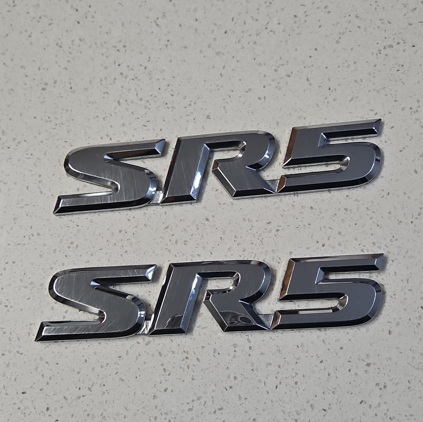 2001-2007 Toyota Sequoia SR5 Side Emblem Chrome Logo Set Genuine OEM ✨✨✨