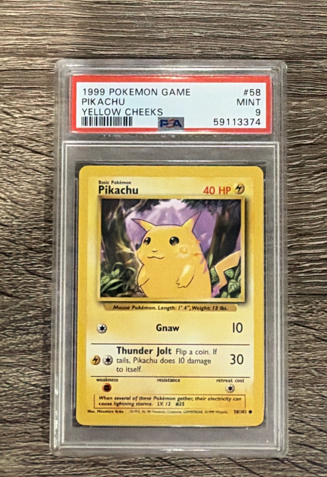 Pikachu 058/102 Base Set Regular