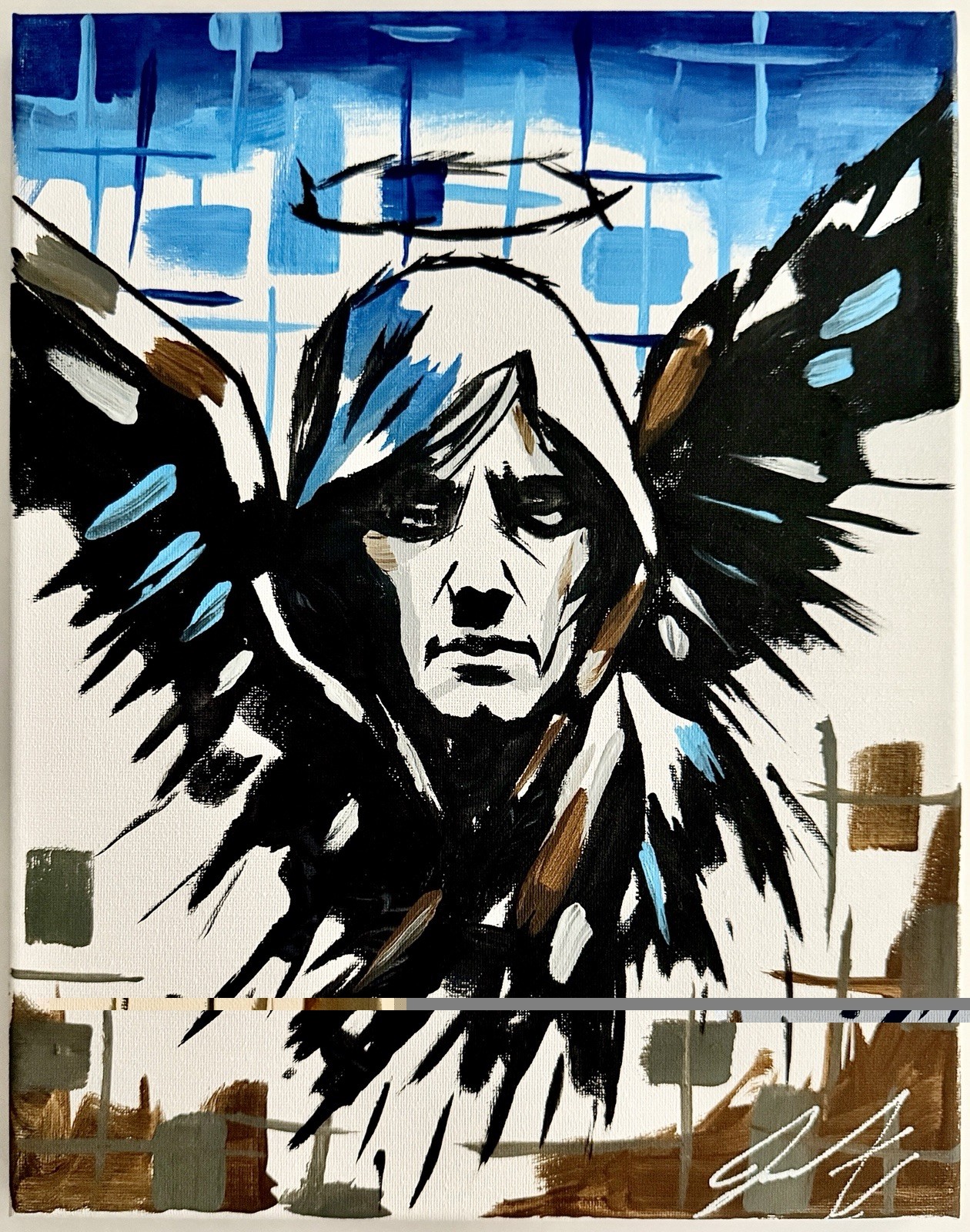 DC/Vertigo: Lucifer - 11x14 Canvas Original Art by Juan Zamora COA - NOT a Print