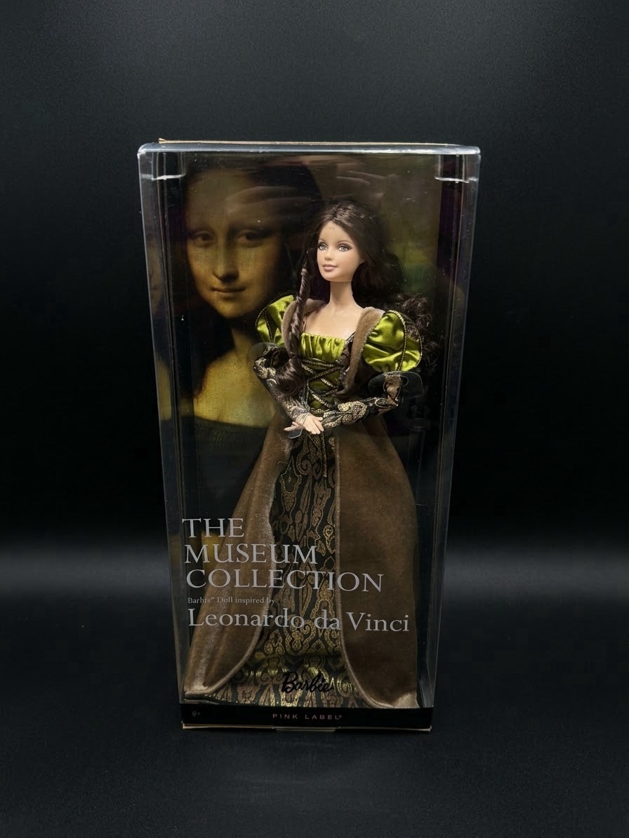 Barbie The Museum Collection Leonardo da Vinci Mona Lisa Pink Label Doll NIB