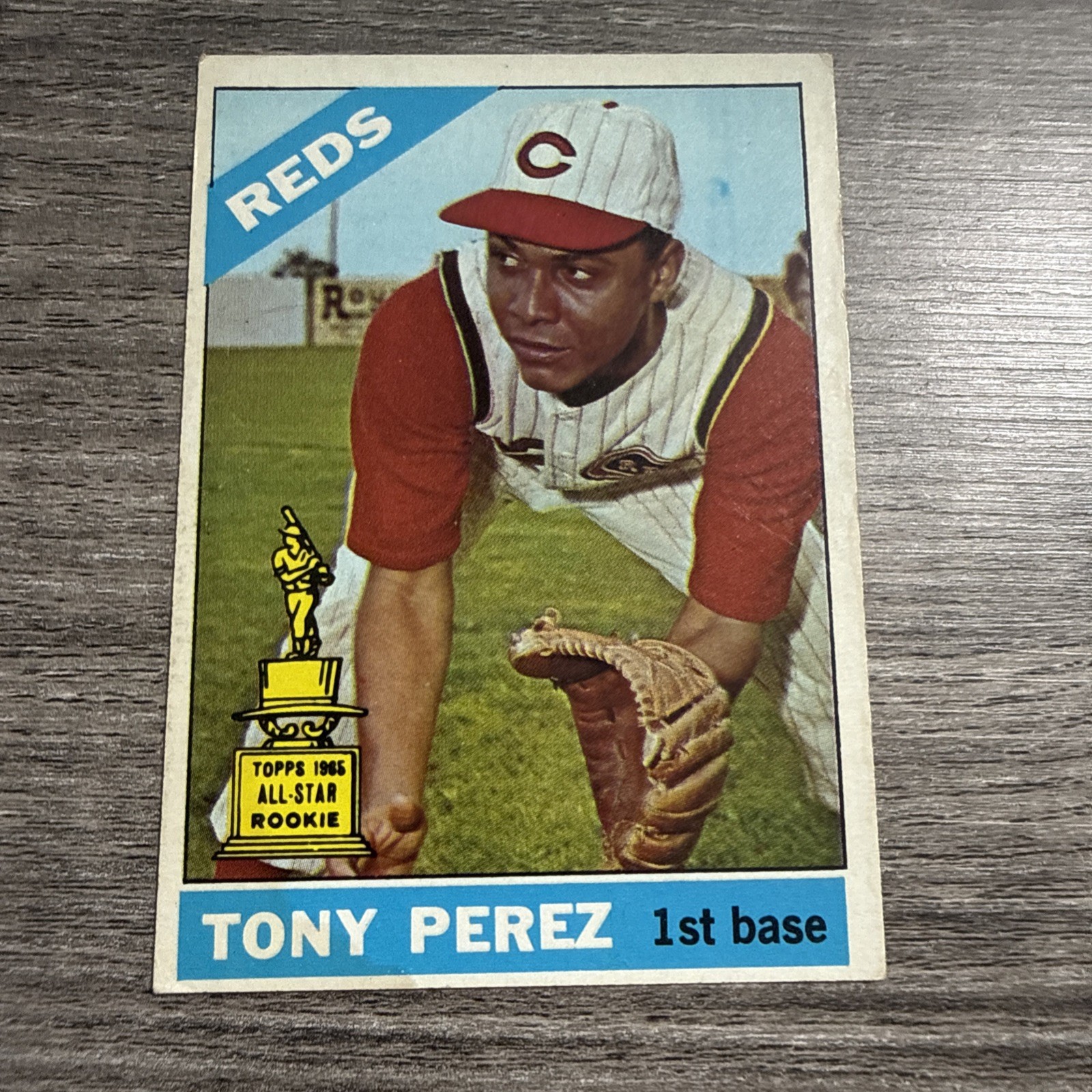 1966 Topps Gold Cup All-Star Rookie Tony Perez #72 RC ( Read Description) EX