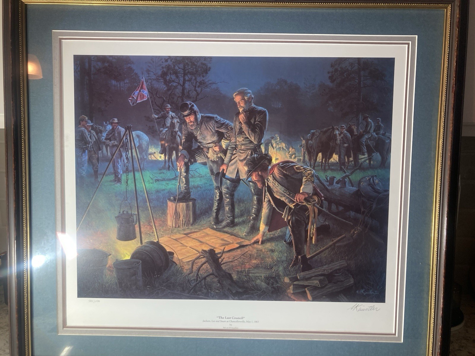 Mort Kuntsler The Last Council’ Framed Signed with COA Limited Edition Print Mort Kuntsler The Last Council’ Framed Signed with COA Limited Edition Print