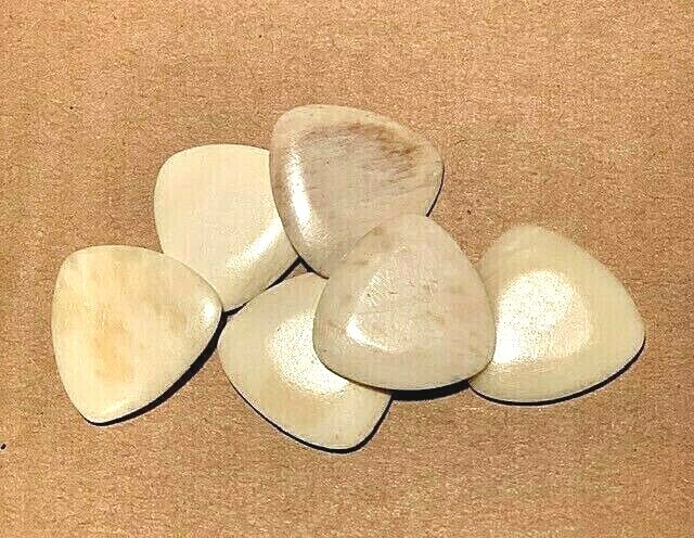 RMSC Hand Crafted Buffalo Bone Guitar Picks - 6 pack + 1st CLASS SHIPPING RMSC Hand Crafted Buffalo Bone Guitar Picks - 6 pack + 1st CLASS SHIPPING