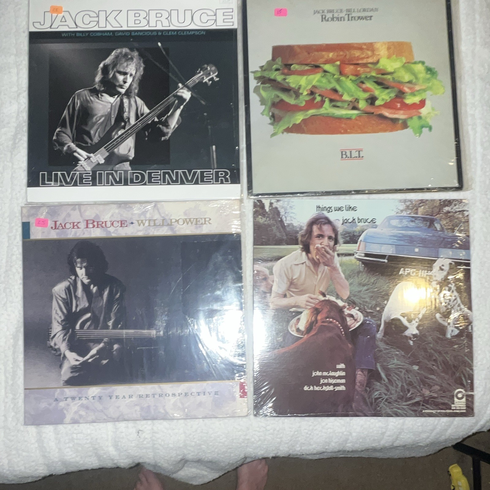Jack Bruce, Robin Trower Lot 4 Vinyl LPs 12 Jack Bruce, Robin Trower Lot 4 Vinyl LPs 12