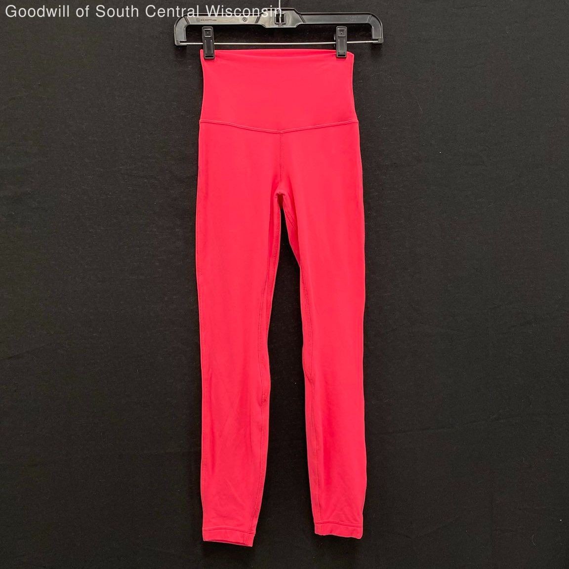 Wmns LULULEMON Solid Bright Light Pink Align Pant Lined High Rise Leggings Sz 2