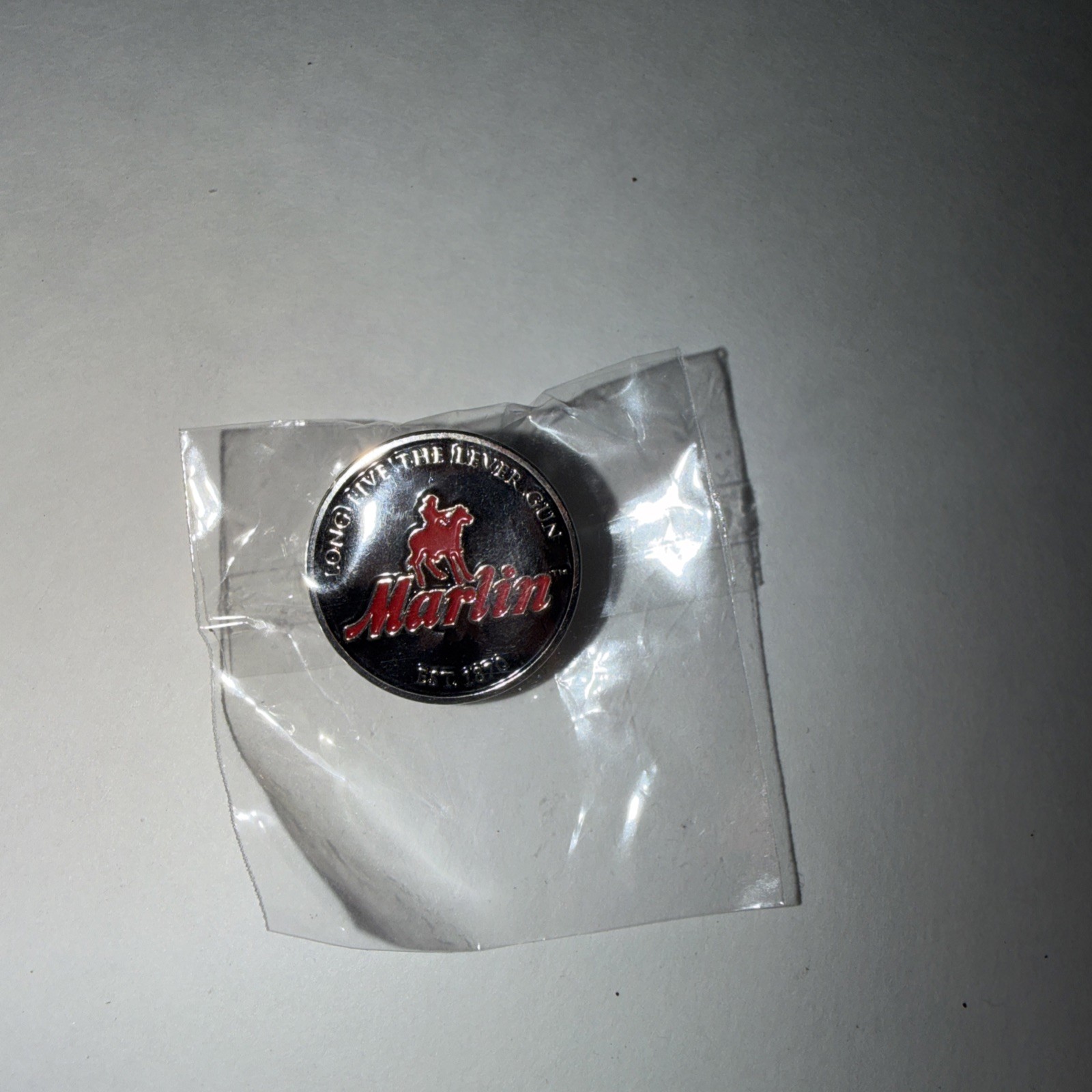 Marlin Firearms Enamel Logo Pin for Hat Jacket Long Live the Lever Gun 1870 NEW Marlin Firearms Enamel Logo Pin for Hat Jacket Long Live the Lever Gun 1870 NEW
