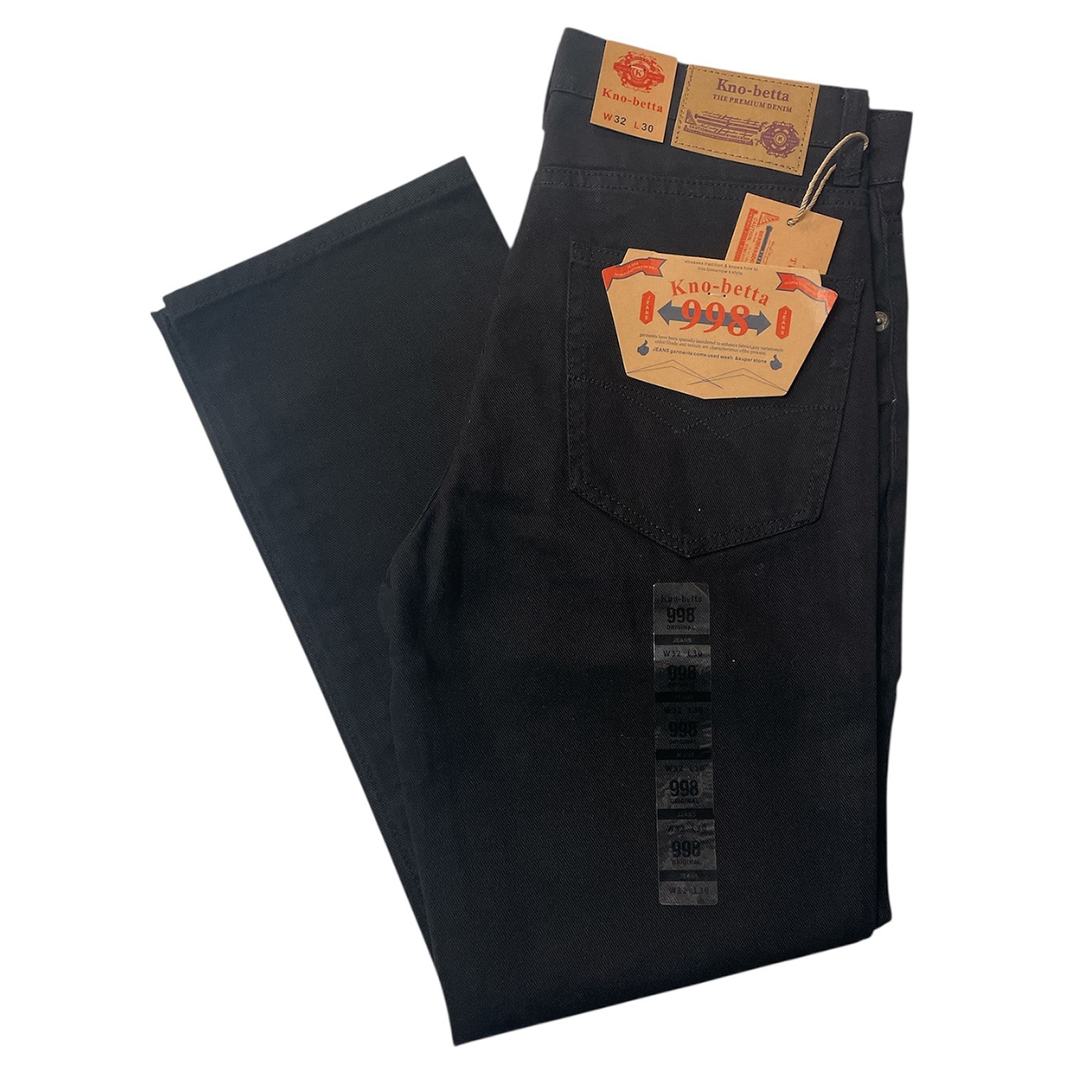 Kno Betta Men\'s Regular Fit Straight Leg Denim Jeans Size *30-54 waist