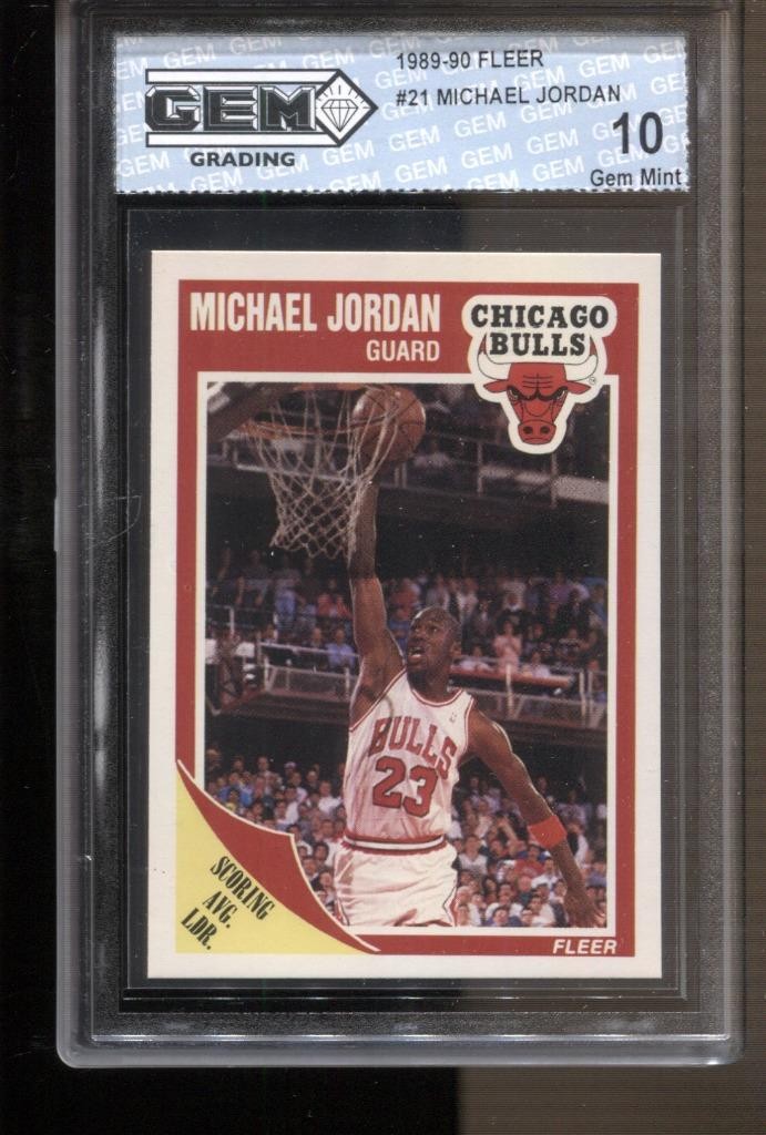 1989-90 Michael Jordan Fleer #21 Gem Mint 10 Chicago Bulls GOAT MVP HOF