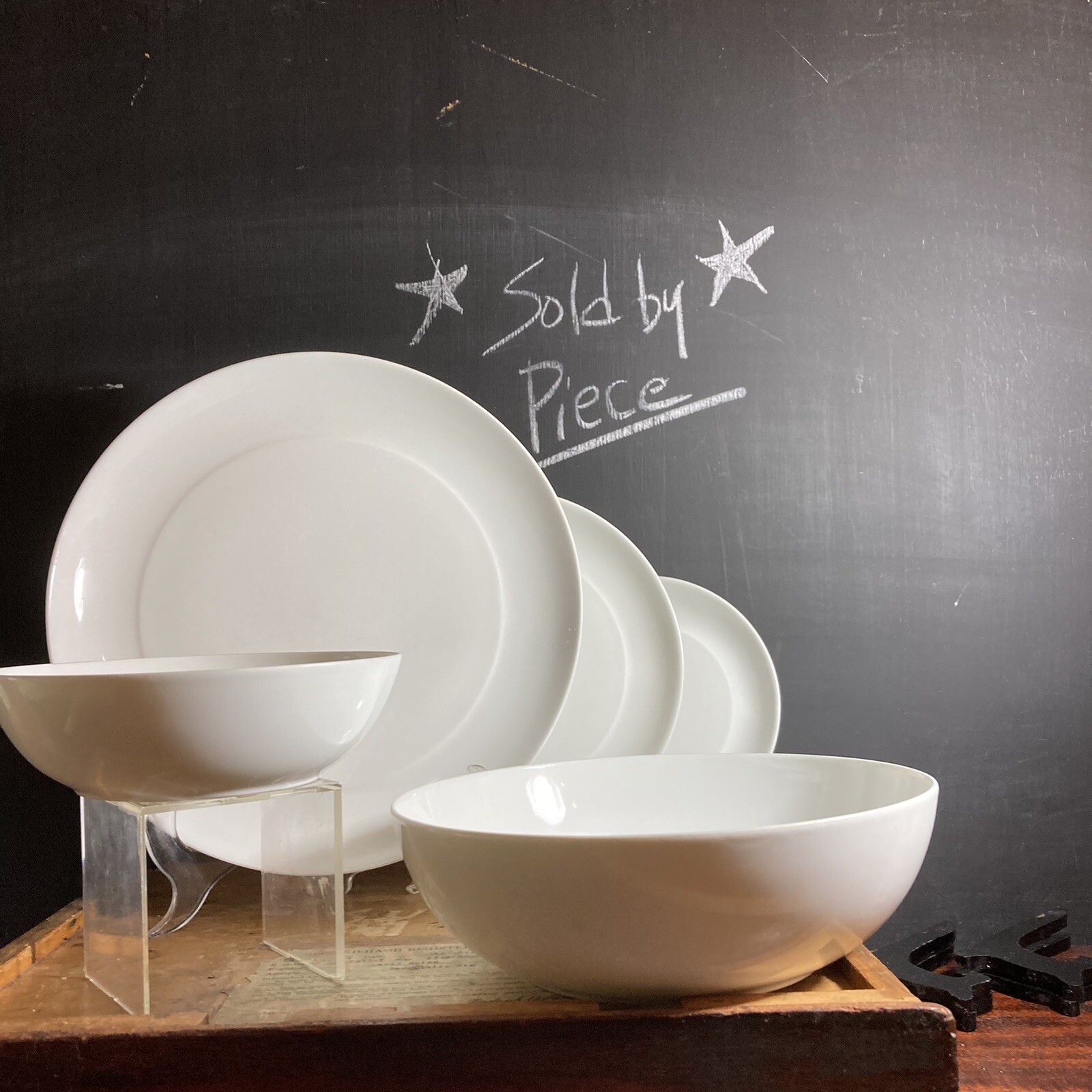 BLOCK Blanco White BIDASOA Espana Porcelain Various Pieces