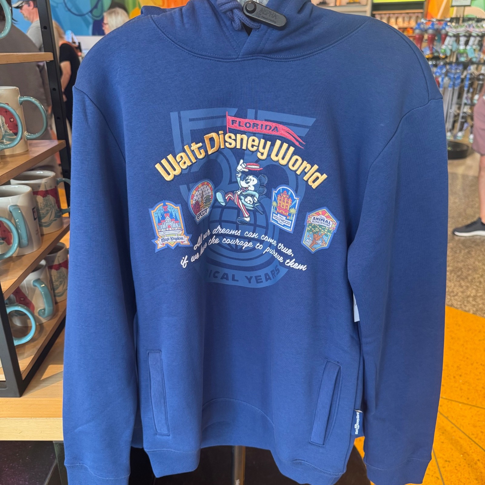 2026 Walt Disney World 55th Anniversary Mickey 4 Parks Embroidered Hoodie NWT 2026 Walt Disney World 55th Anniversary Mickey 4 Parks Embroidered Hoodie NWT