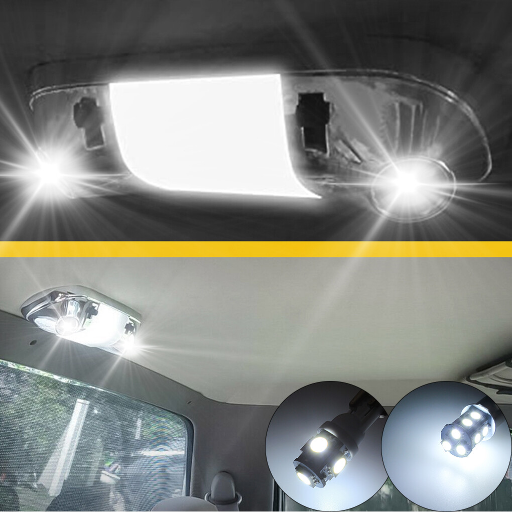 3Pcs LED White Interior Map Dome Light Bulbs for 1987-1996 Ford F150 F250 Bronco