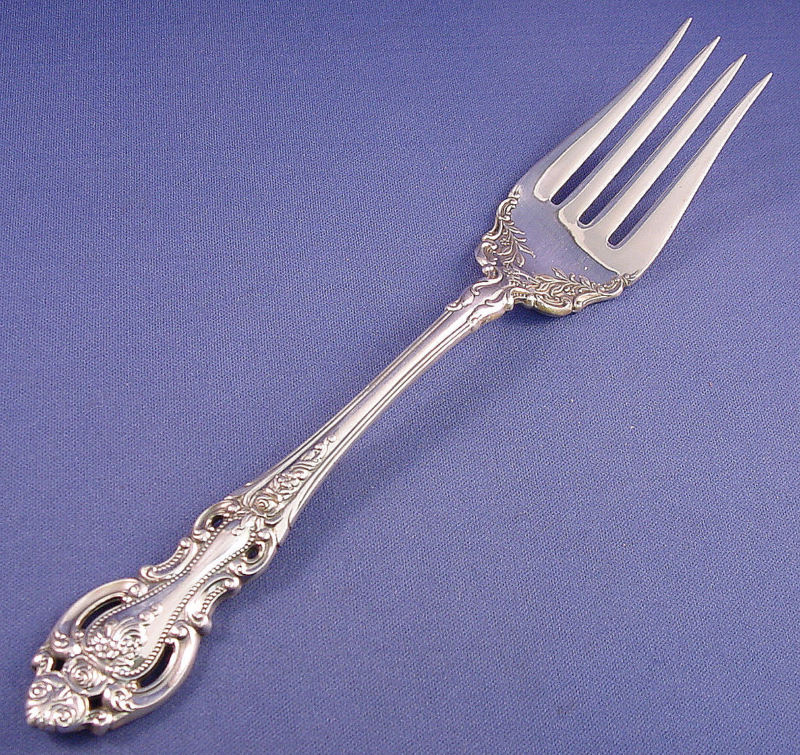 GRAND VICTORIAN-WALLACE STERLING COLD MEAT FORK