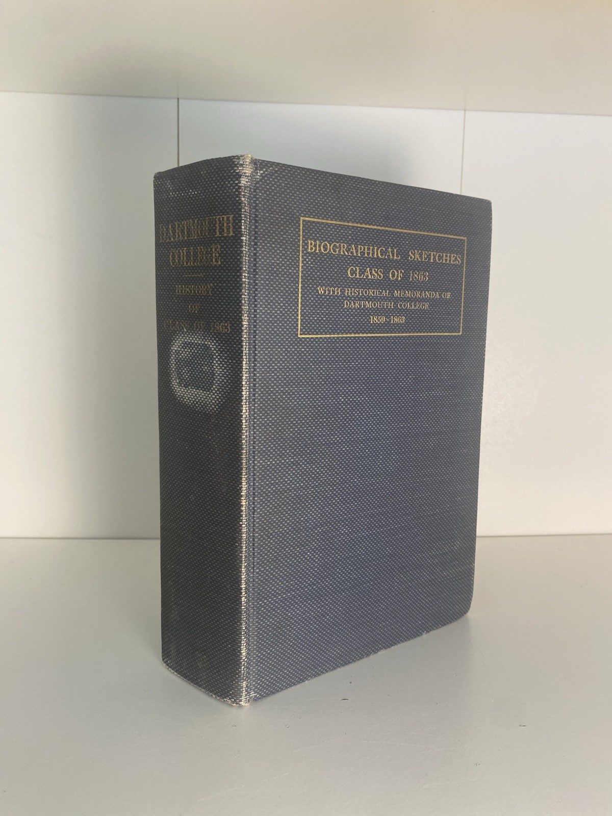 Dartmouth College Biographical Sketches 1863 Published by the Class 1903