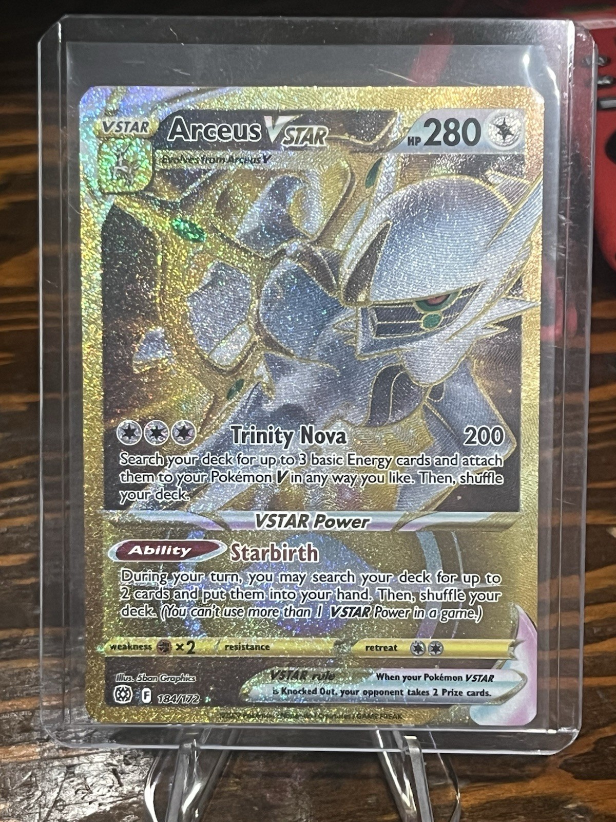 Arceus VSTAR (Secret) 184/172 Swsh09: Brilliant Stars Holo