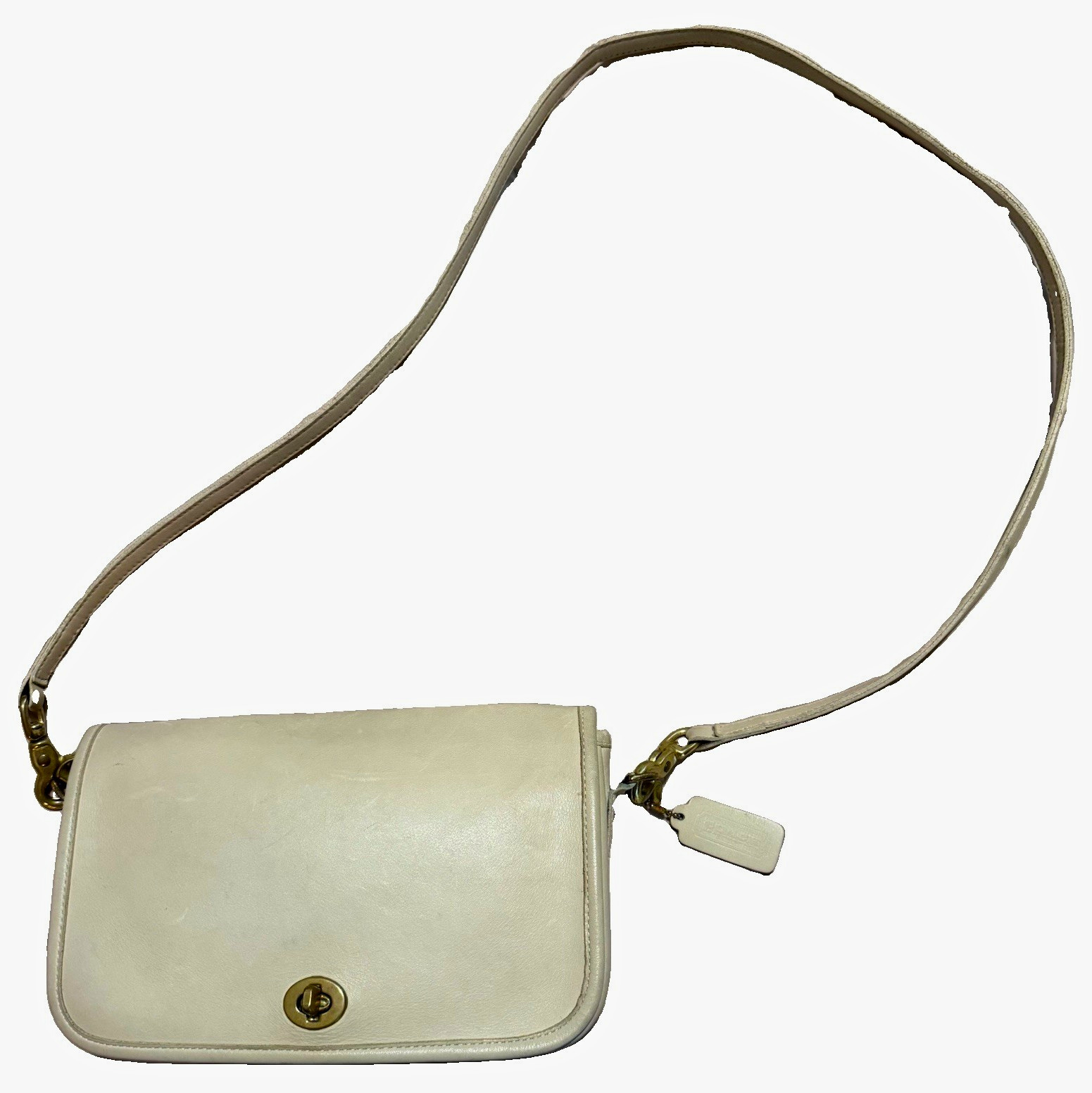 Vintage Coach Bone Leather 80’s 90’s City Bag Shoulder Bag