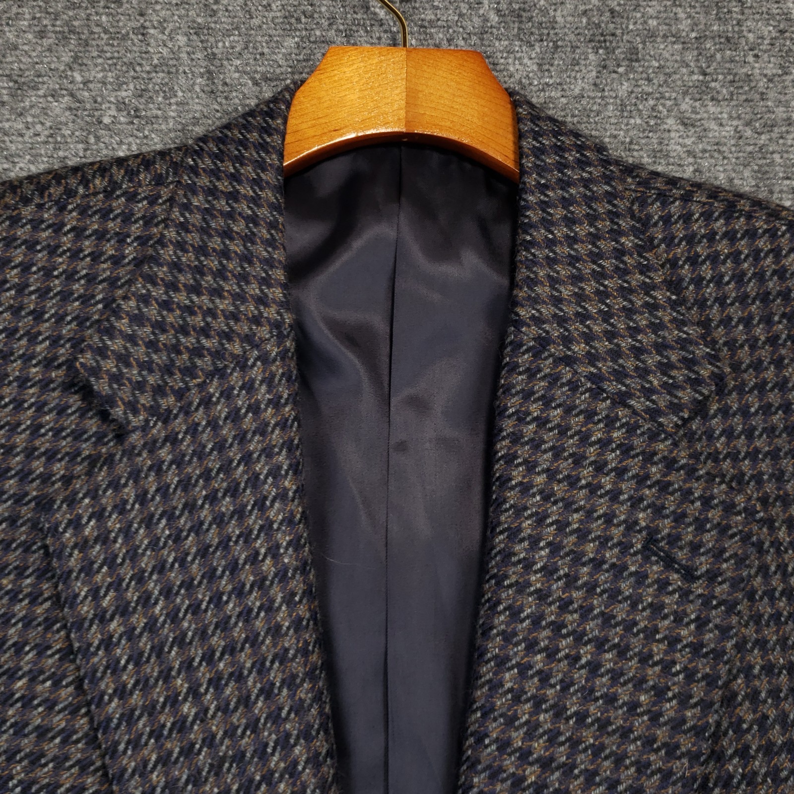Oliver Baby Alpaca & Wool  Vintage Tweed Blazer Mens 46* Houndstooth Two Button