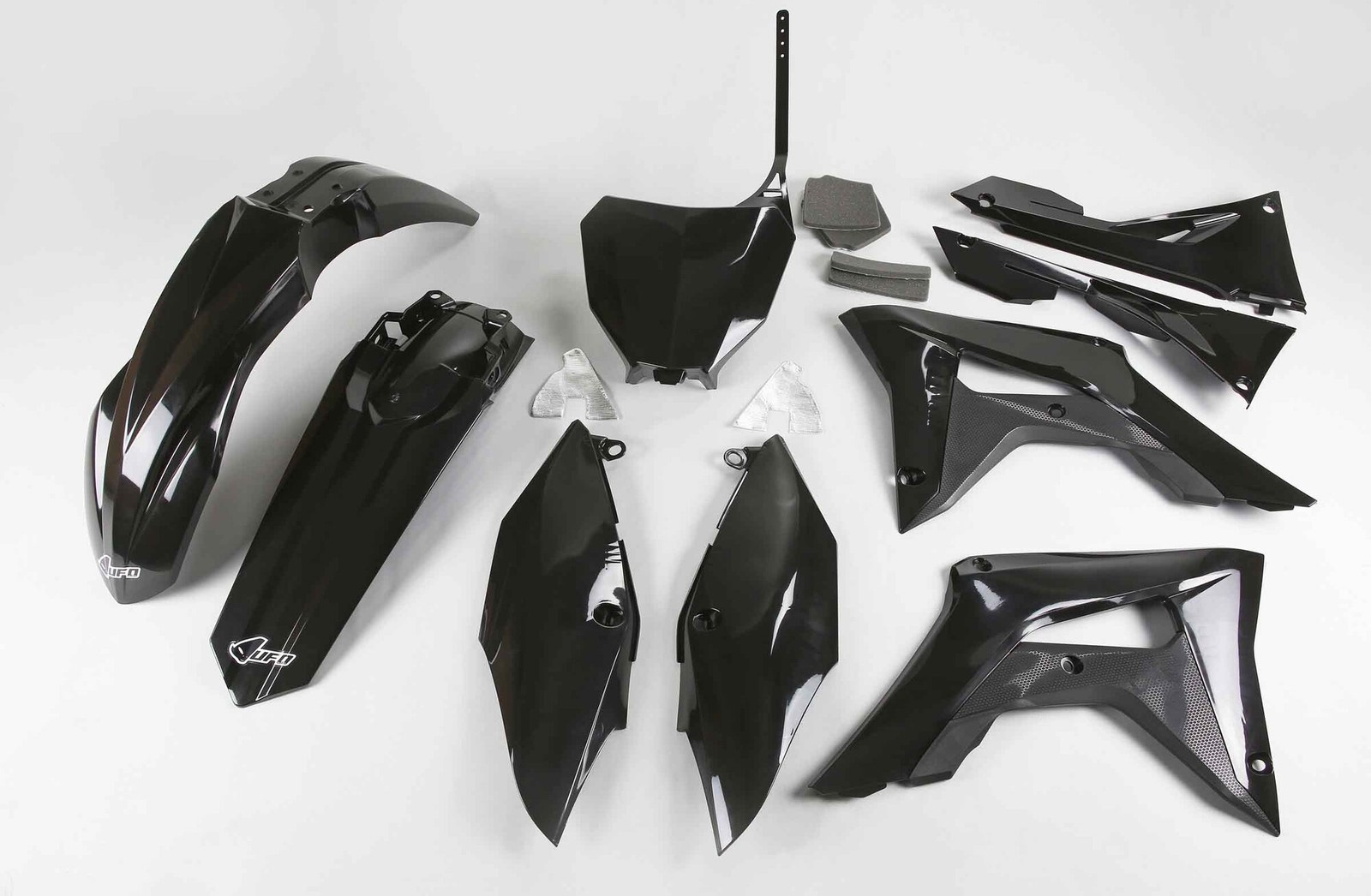 UFO Black Plastic Kit fits Honda: CRF250R (2018-2021), CRF450R (2017-2020)
