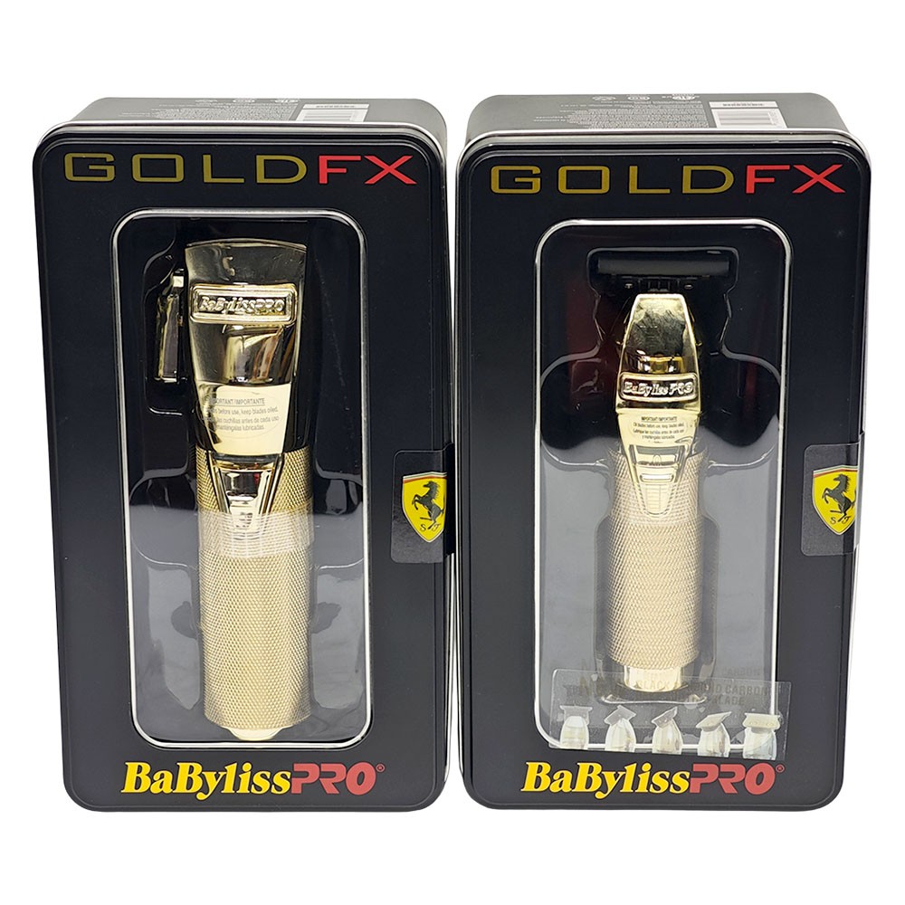 BaBylissPRO GoldFX+All-Metal Lithium Cord/Cordless Clipper FX FX870NG+FX787NG US