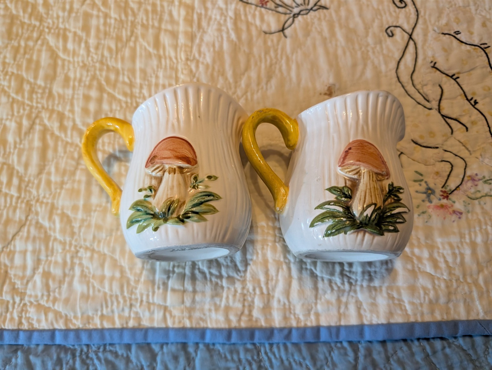 Vintage Sears & Roebuck Merry Mushroom Creamers