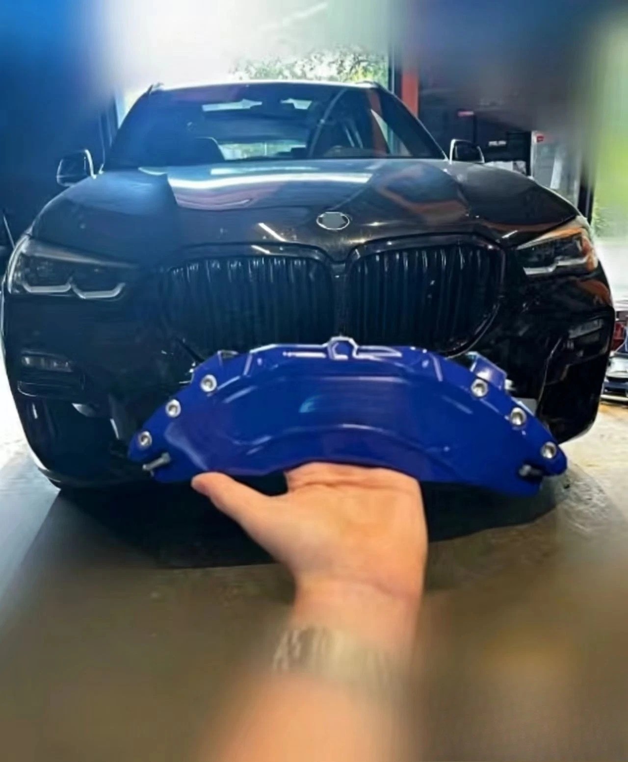 Blue Bmw G05 X5 Custom metal made caliper covers for bmw G05 X5 LCI F15