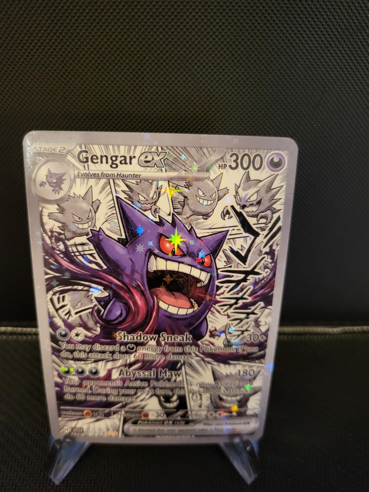 Gengar EX Pokemon Card FULL ART Display Art Card Gengar EX Pokemon Card FULL ART Display Art Card