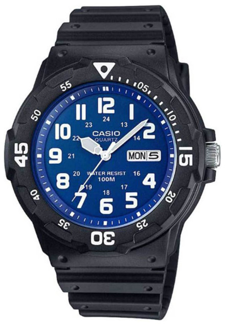 CASIO MRW-200H-2B2 Unisex Analogue Wrist Watch Black Blue / Tracking
