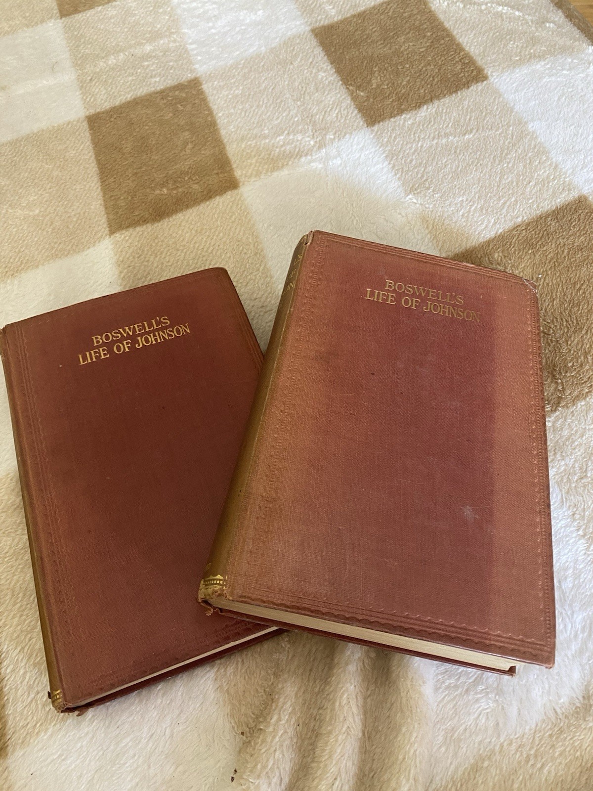 Boswell\'s Life of Johnson Vol. 1 & 2 (Oxford Edition)  - Hardcover 1904