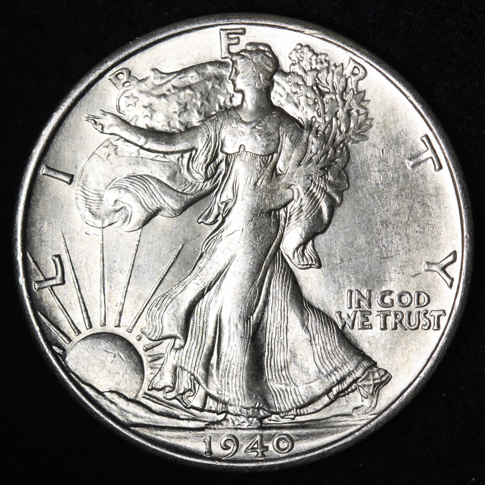 BU 1940-S Walking Liberty SILVER Half Dollar UNCIRCULATED UNC MS KEY DATE