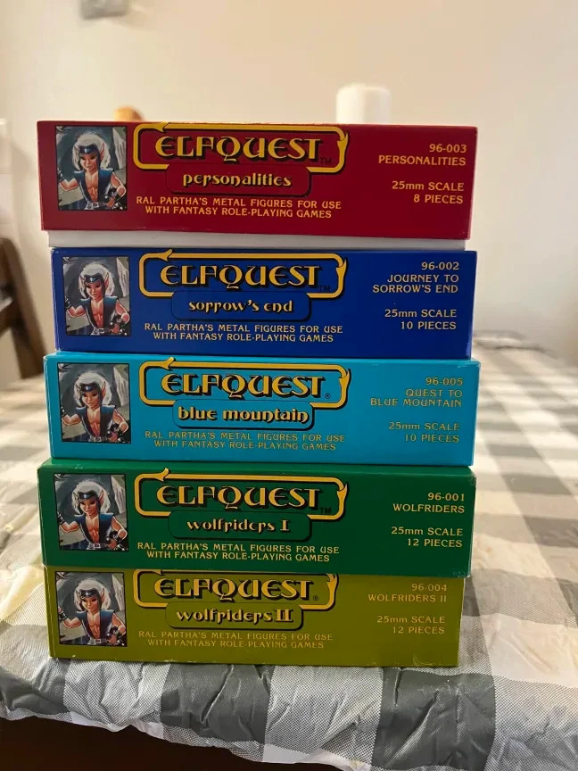 ELFQUEST Ral Partha 25mm-Complete Sets 96-001,96-002,96-003,96-004,96-005 ELFQUEST Ral Partha 25mm-Complete Sets 96-001,96-002,96-003,96-004,96-005