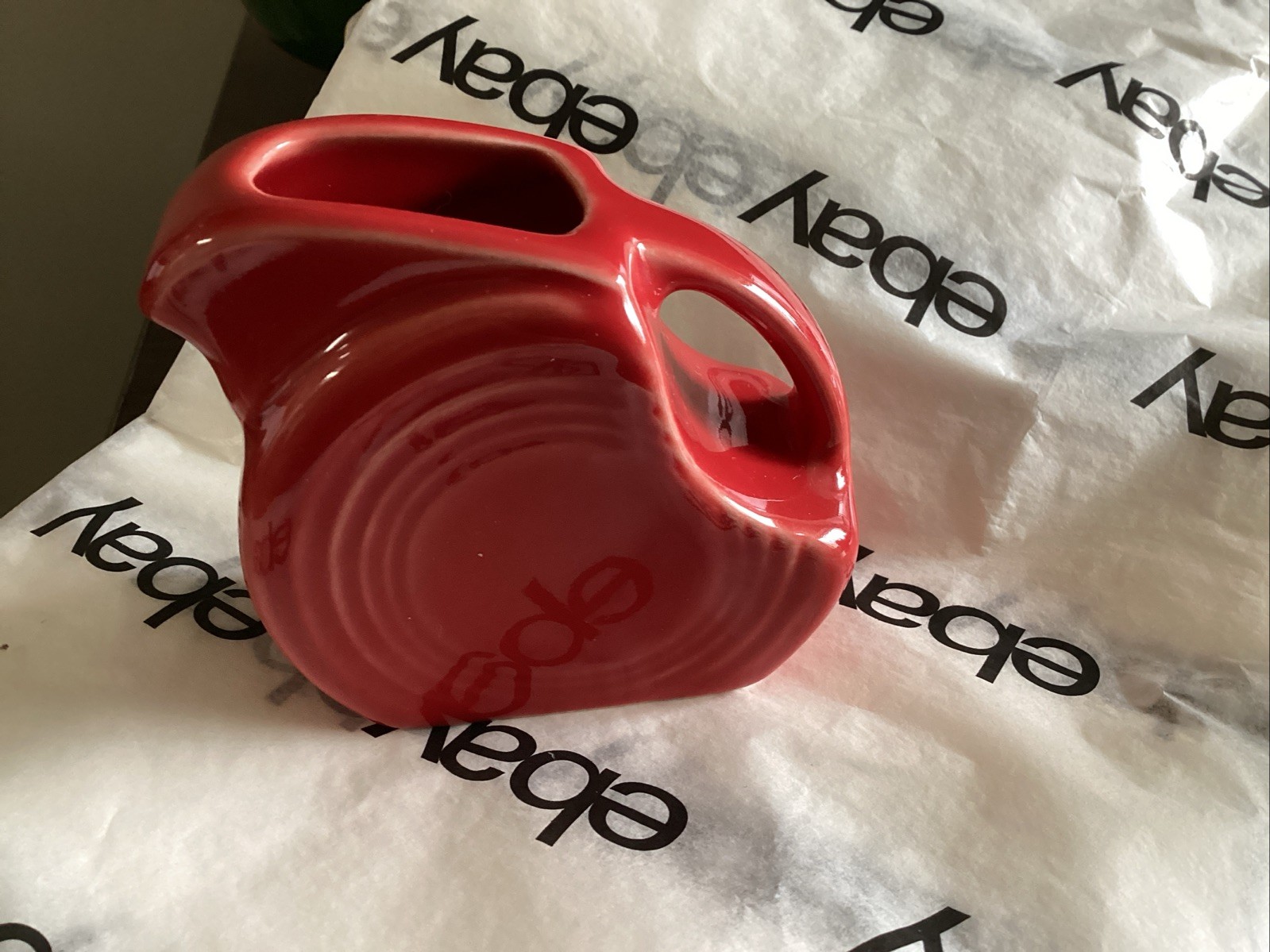 Fiestaware Mini Disk Pitcher 5oz Scarlet Fiestaware Mini Disk Pitcher 5oz Scarlet