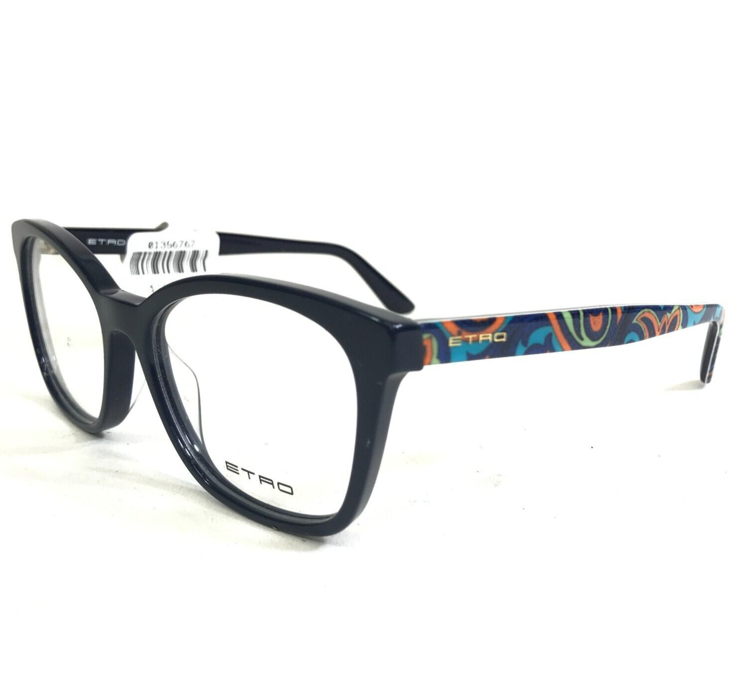 Etro Eyeglasses Frames ET2633 423 Blue Square Rainbow Paisley 53-16-140