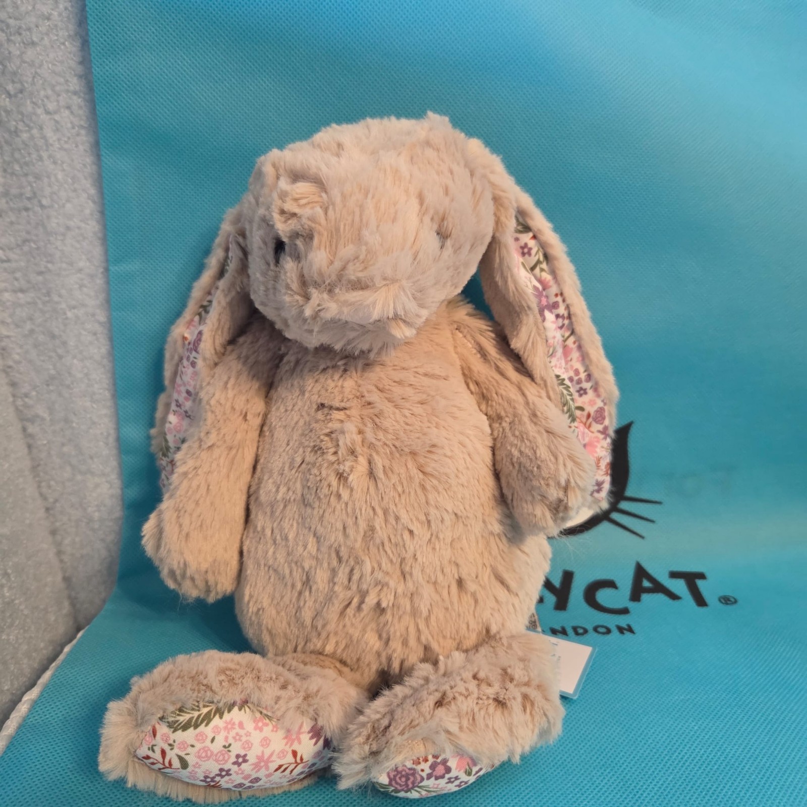 Jellycat Blossom Bea Beige Bunny 12 Inch Plush Rabbit NWT Retired Collectible
