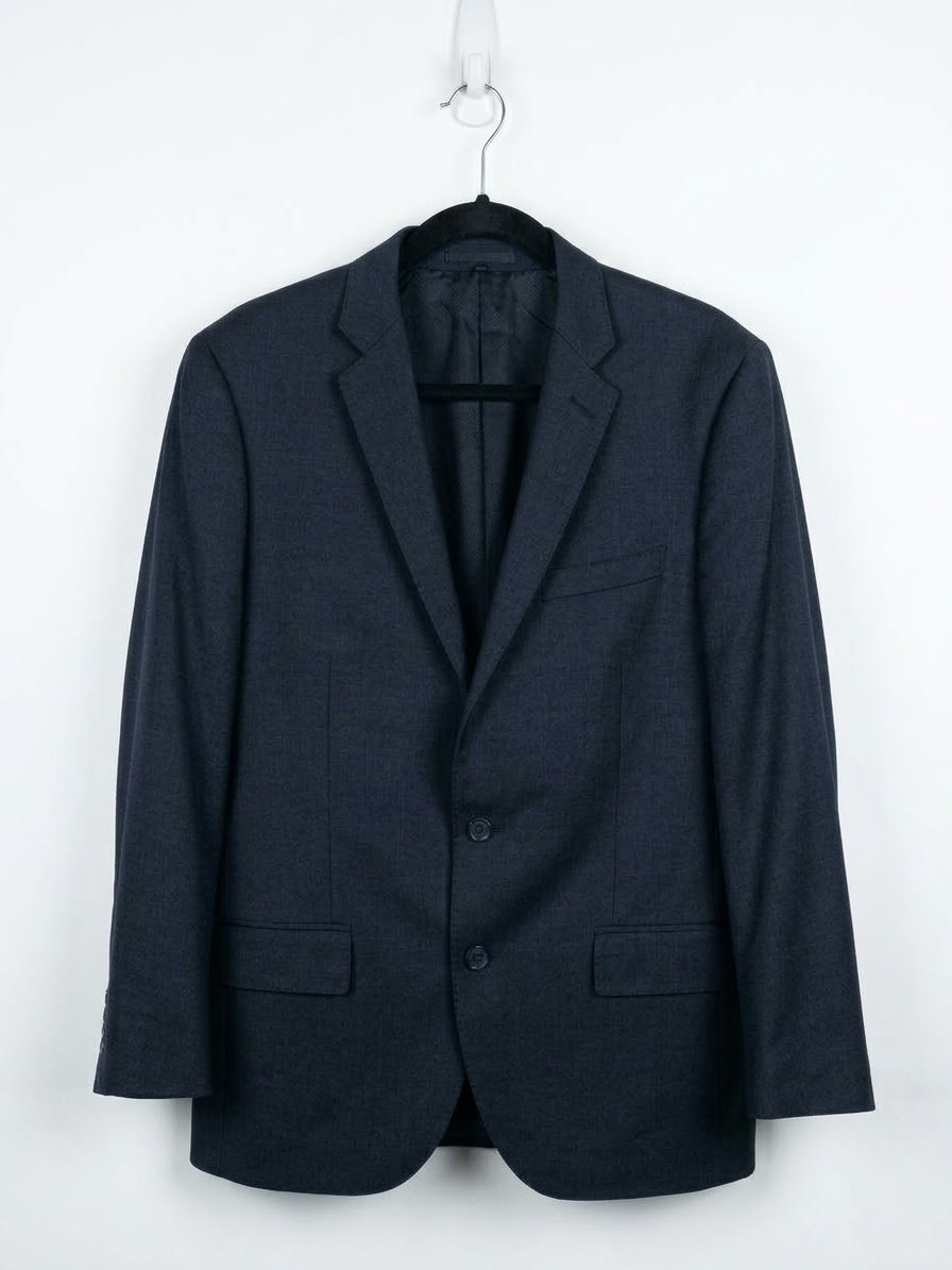 J.Crew Ludlow Suit Navy Blue Tollegno 1900 Italian Wool 40R 