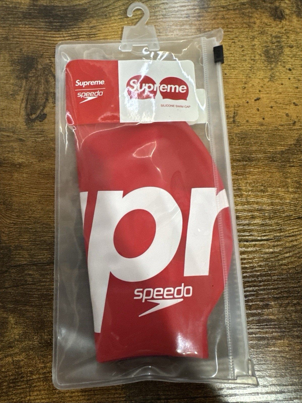Supreme x Speedo Red/White Silicone Swim Cap SS20