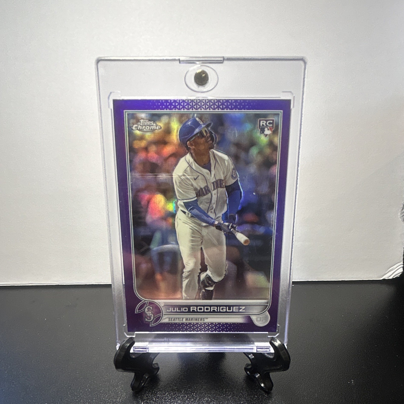 Topps Chrome Update Julio Rodriguez Rookie Purple Refractor #USC150 Topps Chrome Update Julio Rodriguez Rookie Purple Refractor #USC150