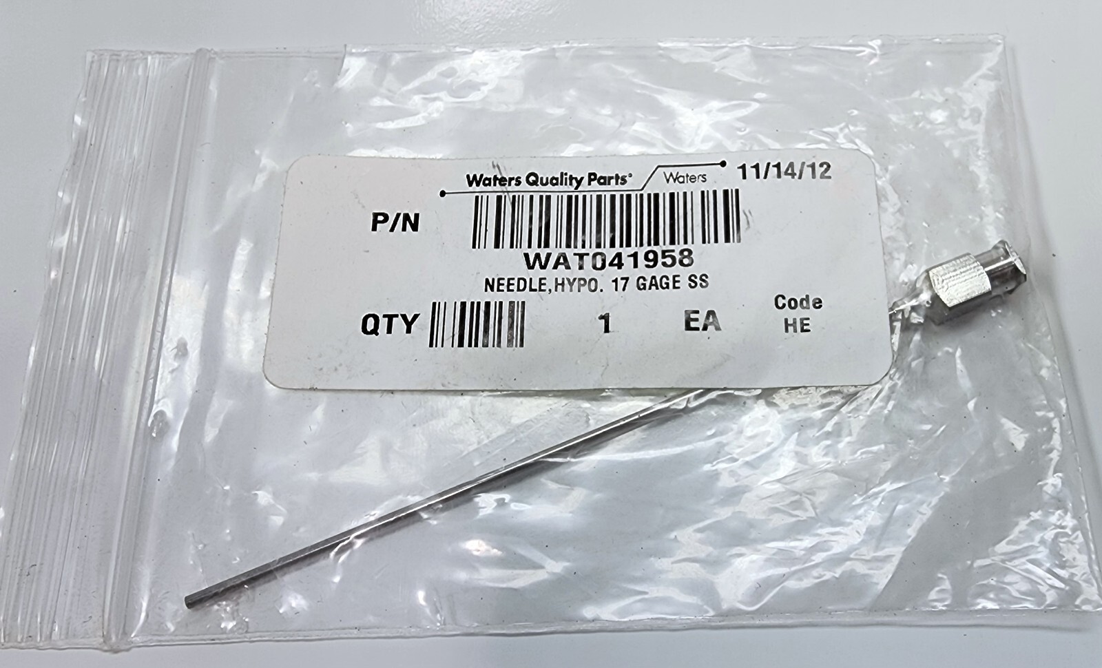 WATERS  WAT041958 Hypo needle, 17 Gauge