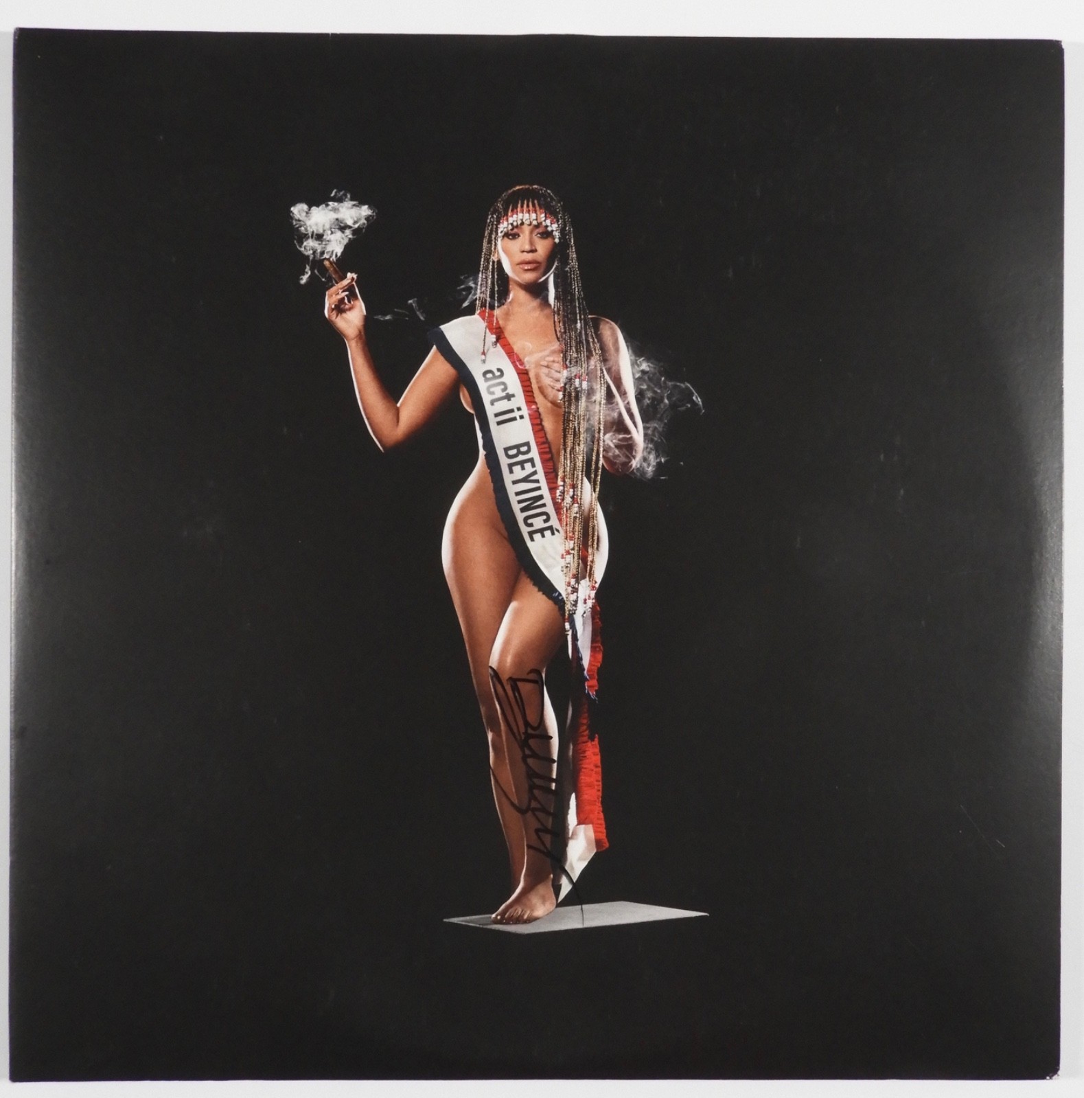 Beyonce Signed GRAD Autograph Record Album Vinyl Cowboy Carter Act II Steve Grad