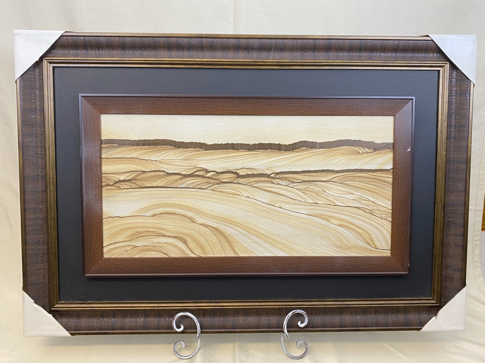 Framed Gorgeous Natural Sandstone Picture Sliced Rock Sierra Landscape