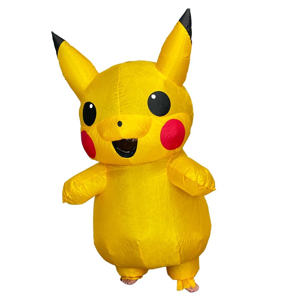Pikachu Inflatable Costume Teen size Fancy Dress Halloween Cosplay Party Outfiit Pikachu Inflatable Costume Teen size Fancy Dress Halloween Cosplay Party Outfiit