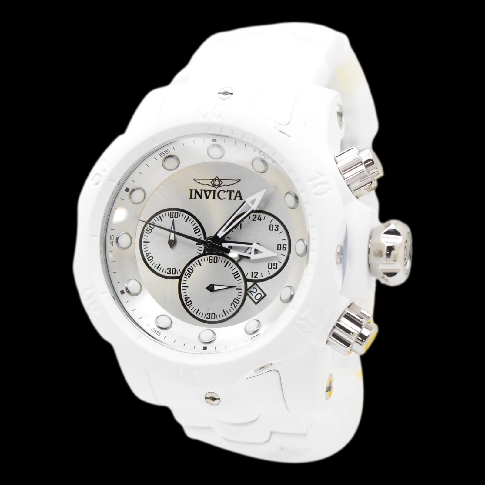 Invicta Venom Phantom Men\'s 54mm White Aqua Plated Chronograph Watch 48224