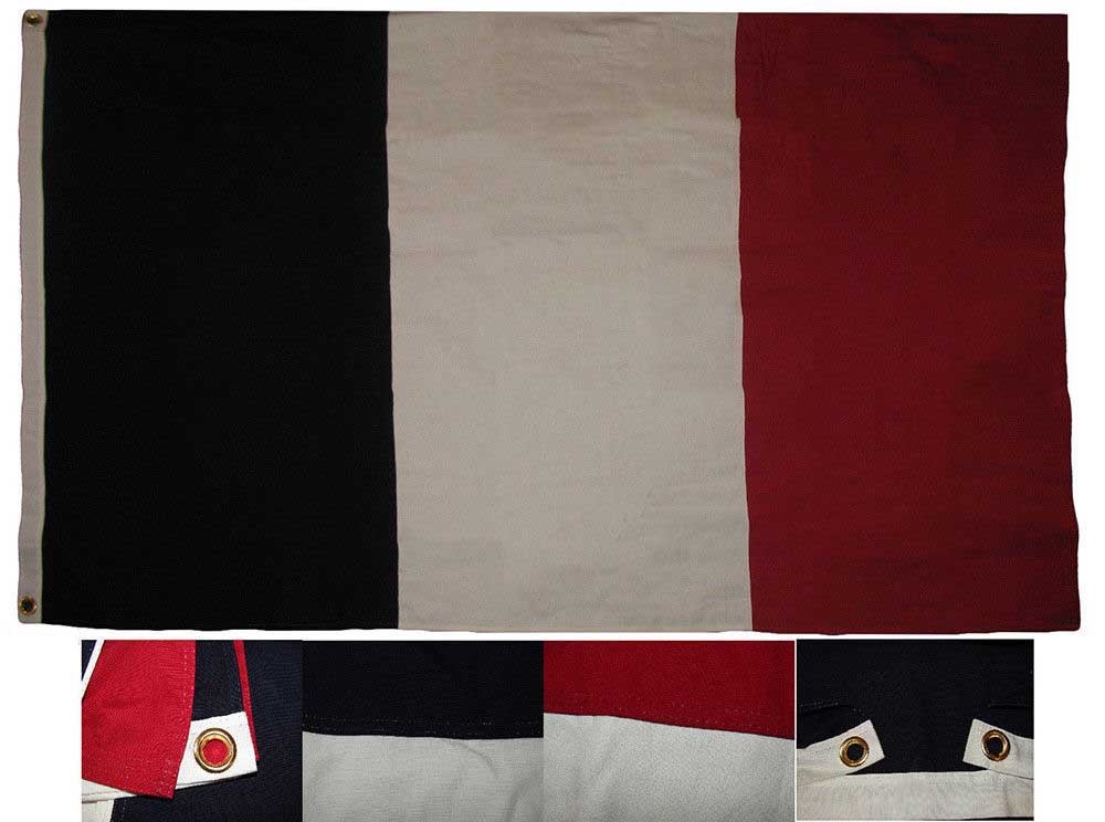 3x5 Embroidered France French Cotton Flag Large 3\'x5\' Banner Grommets 